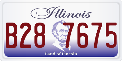 IL license plate B287675