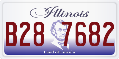 IL license plate B287682
