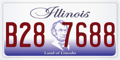 IL license plate B287688