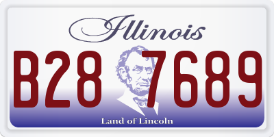 IL license plate B287689