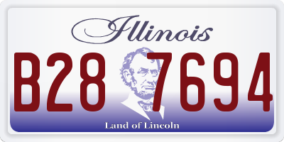 IL license plate B287694