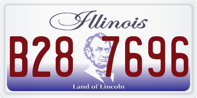 IL license plate B287696