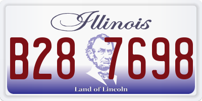 IL license plate B287698