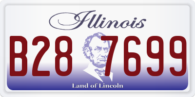 IL license plate B287699