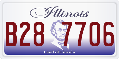 IL license plate B287706