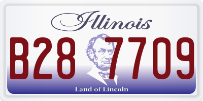 IL license plate B287709