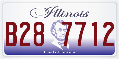 IL license plate B287712