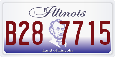 IL license plate B287715