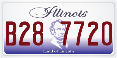 IL license plate B287720