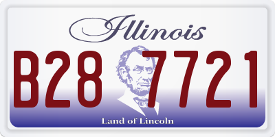 IL license plate B287721