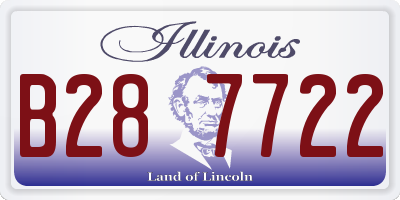 IL license plate B287722