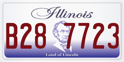 IL license plate B287723