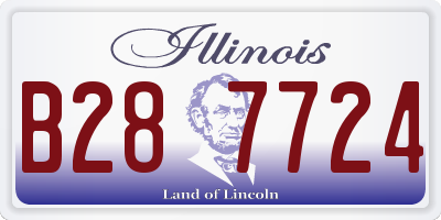 IL license plate B287724