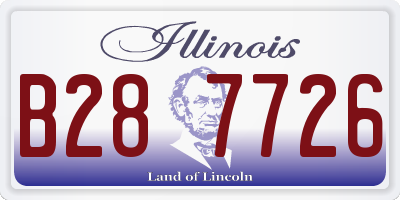 IL license plate B287726