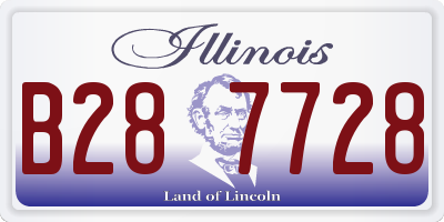 IL license plate B287728