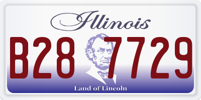 IL license plate B287729