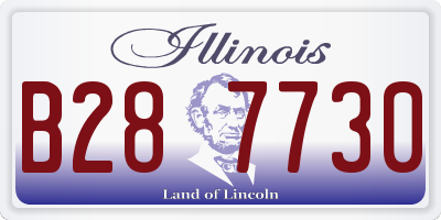 IL license plate B287730