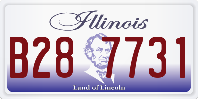 IL license plate B287731