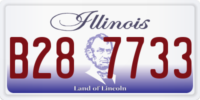 IL license plate B287733