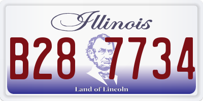 IL license plate B287734