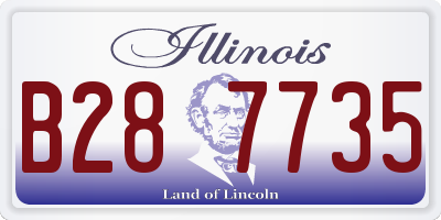 IL license plate B287735