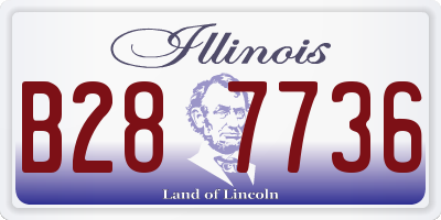 IL license plate B287736