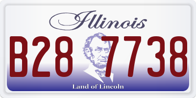 IL license plate B287738