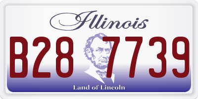 IL license plate B287739