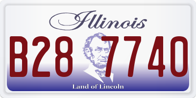IL license plate B287740