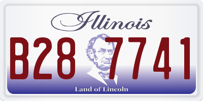IL license plate B287741