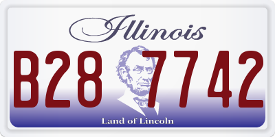 IL license plate B287742