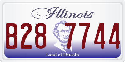 IL license plate B287744
