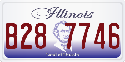 IL license plate B287746