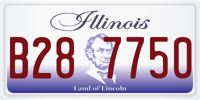 IL license plate B287750