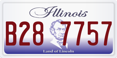 IL license plate B287757