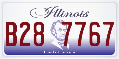 IL license plate B287767