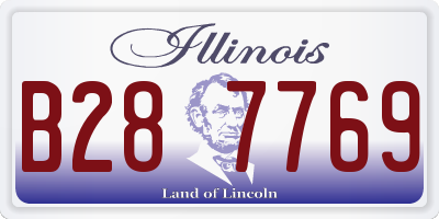 IL license plate B287769