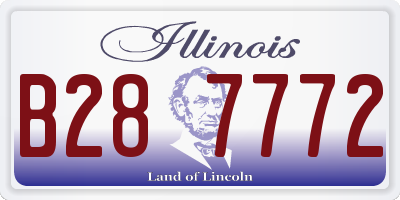 IL license plate B287772