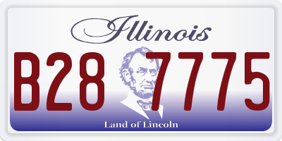 IL license plate B287775