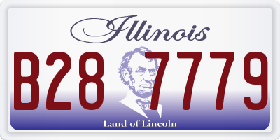 IL license plate B287779