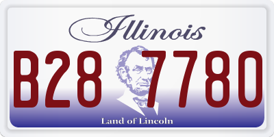 IL license plate B287780