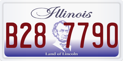 IL license plate B287790