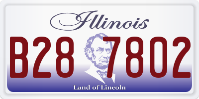 IL license plate B287802