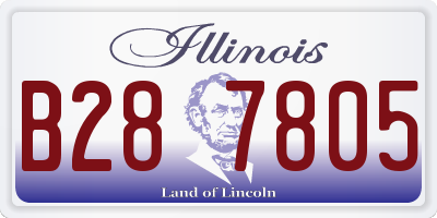 IL license plate B287805