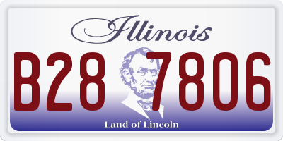 IL license plate B287806