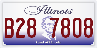 IL license plate B287808