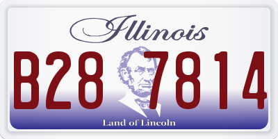 IL license plate B287814