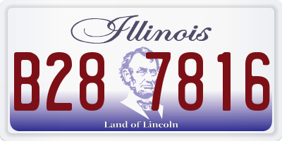 IL license plate B287816
