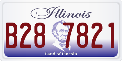 IL license plate B287821