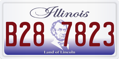 IL license plate B287823